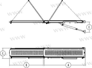 HYDRAULIC GANGWAY ONYX 3000 MM - 350 KG