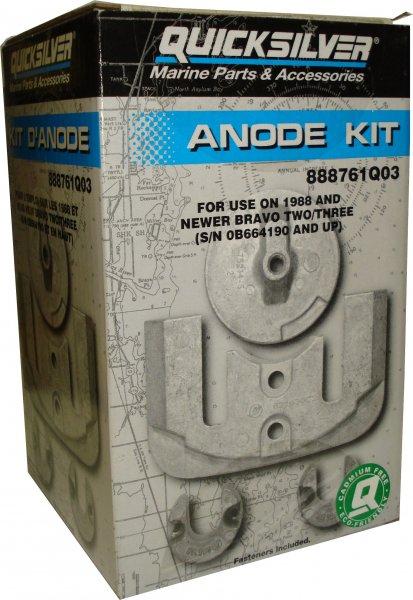  MerCruiser Anoden KIT Bravo 2/3 ALU bis 2003