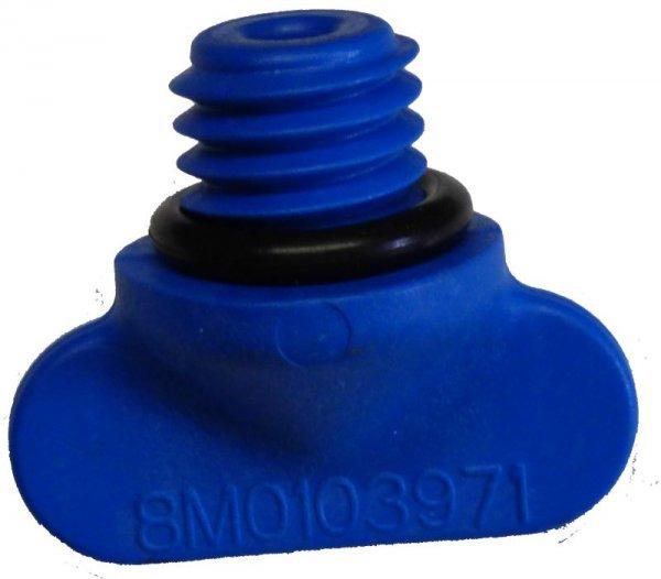 Plug ASY Drain Ablassschraube blau