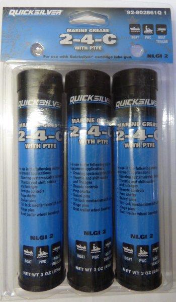 3x Ersatzkartuschen 2-4-C 85gr für Fettpresse